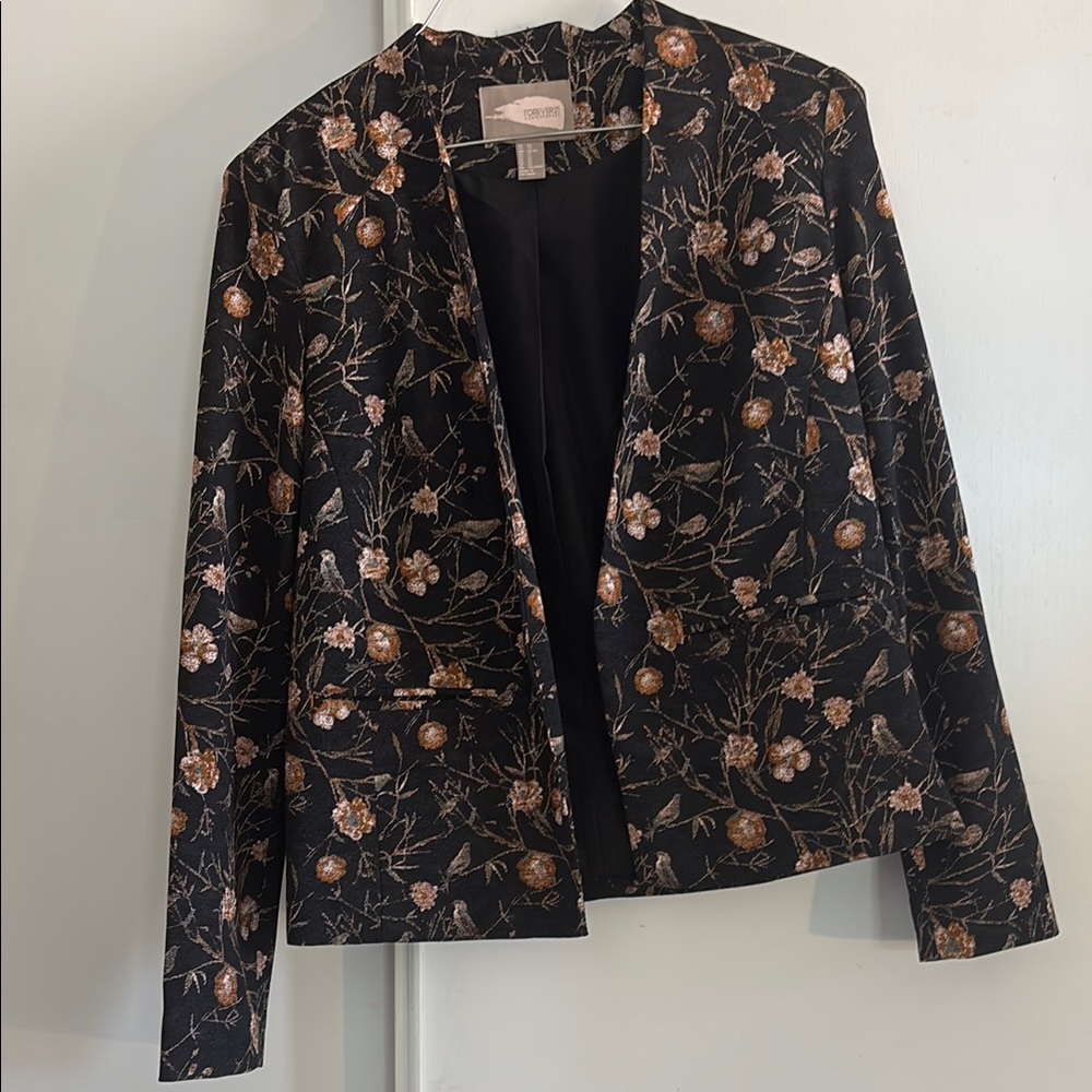 Forever 21 Black Blazer with Tailored Fit